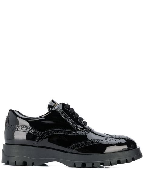 prada brogue shoes womens|prada brogues farfetch.